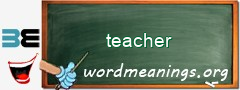 WordMeaning blackboard for teacher